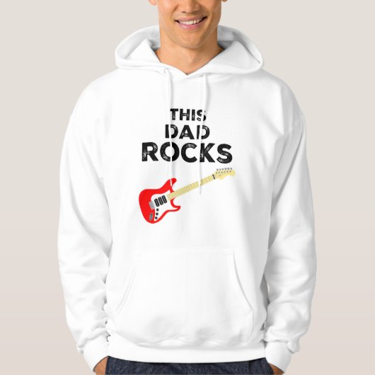 Veste À Capuche Ce Papa Rocks (Devant)