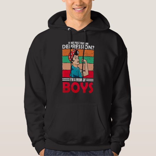 Veste À Capuche Ce post Partum Depression Sensibilisation Garçon M (Devant)