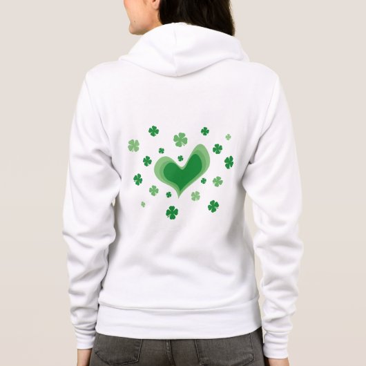 Veste À Capuche Ceinture de Jour de la Saint Patrick pour femmes i (Dos)