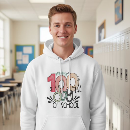 Veste À Capuche Célébration des 100 jours d'école Basic