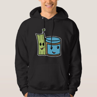 Veste À Capuche Céleri + Beurre d'arachide SuspectCelery™ BFF Noir
