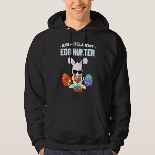 Veste À Capuche Cellule d'oeuf Chasseur d'oeufs Garçons de Pâques (Devant)