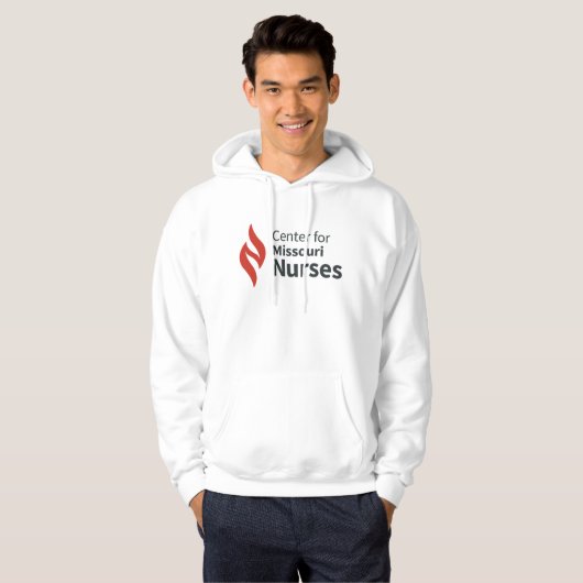 Veste À Capuche Center for Missouri Nurses White Hoodie (Devant entier)