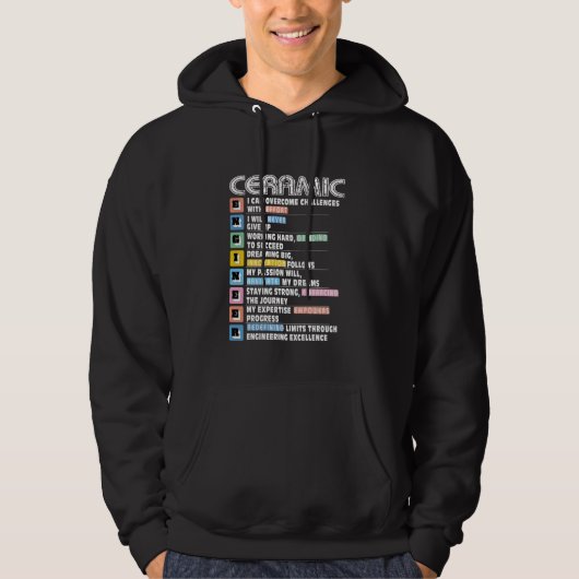 Veste À Capuche Ceramic Engineer Motivacional (Devant)