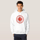 Veste À Capuche Cercle de feuille d'érable du Canada (Devant entier)