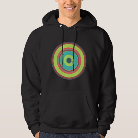Veste À Capuche Cercles colorés 04 (Devant)
