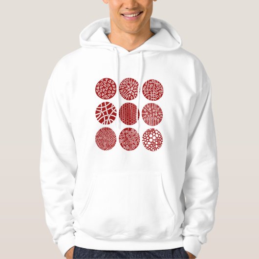 Veste À Capuche Cercles décoratifs (Devant)