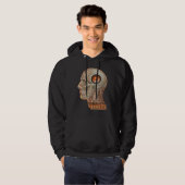 Veste À Capuche Cerveau de woofer de Dubstep (Devant entier)