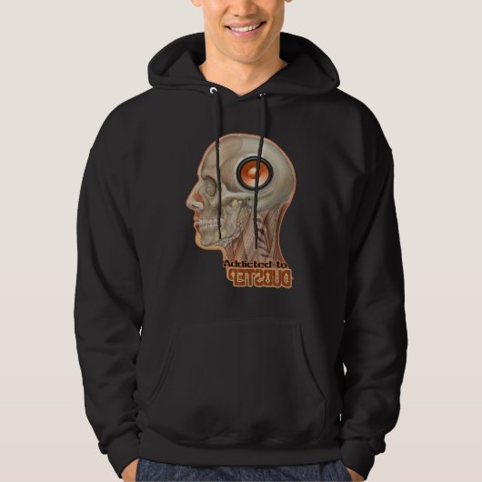 Veste À Capuche Cerveau de woofer de Dubstep (Devant)