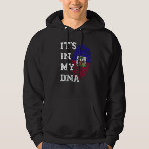 Veste À Capuche C'Est Dans Mon Adn Haïti Racines Haïti Drapeau Haï