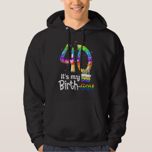 Veste À Capuche C'est mon 40e anniversaire Gay Fier Lgbt Gay Rainb