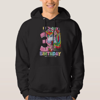 Veste À Capuche C'est mon anniversaire 3e anniversaire fille 3 ans