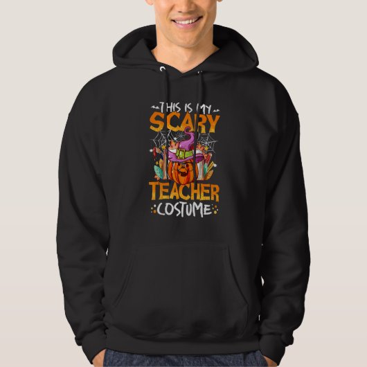 Veste À Capuche C'est mon costume effrayant de professeur Hallowee (Devant)
