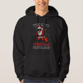 Veste À Capuche C'Est Mon Pyjama De Noël Dabbing African Ameri (Devant)