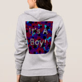 Veste À Capuche C'est un garçon ! Étoiles du parti (Dos)