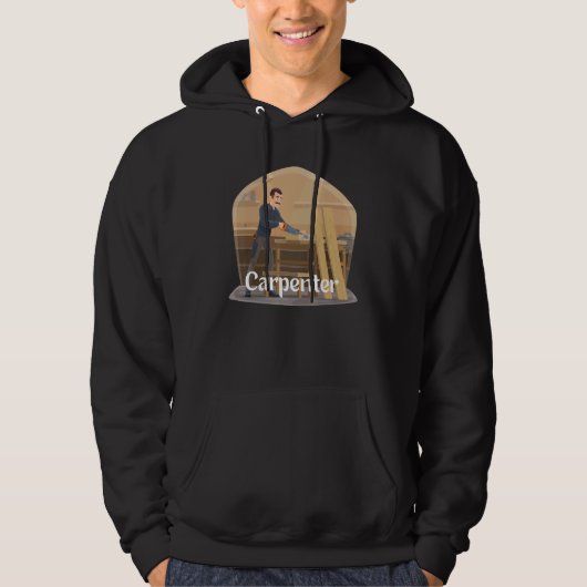 Veste À Capuche C'est un menuisier de maison (Devant)