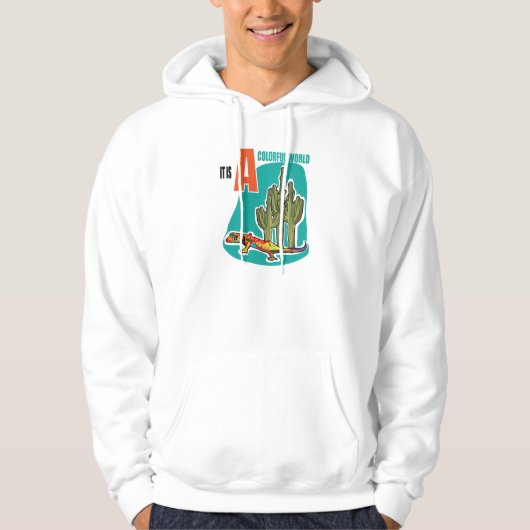 Veste À Capuche C'est un monde coloré (Devant)