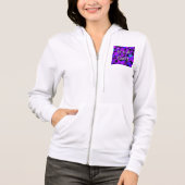 Veste À Capuche C'est une fille ! Étoiles violettes (Devant)
