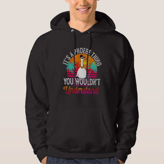 Veste À Capuche C'est une Phoebe que tu ne comprendrais pas drôle (Devant)