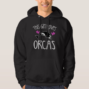 Veste À Capuche CETTE FILLE AIME ORCAS Killer Whale T-Shirt Cute K