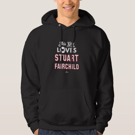 Veste À Capuche Cette fille aime Stuart Fairchild Cincinnati Baseb (Devant)