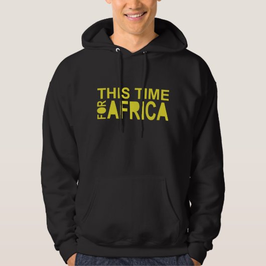 Veste À Capuche Cette heure pour le waka-waka Hodie de l'Afrique (Devant)