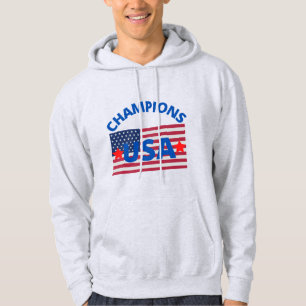 Veste À Capuche Champions Original US drapeau vrai classique tee -