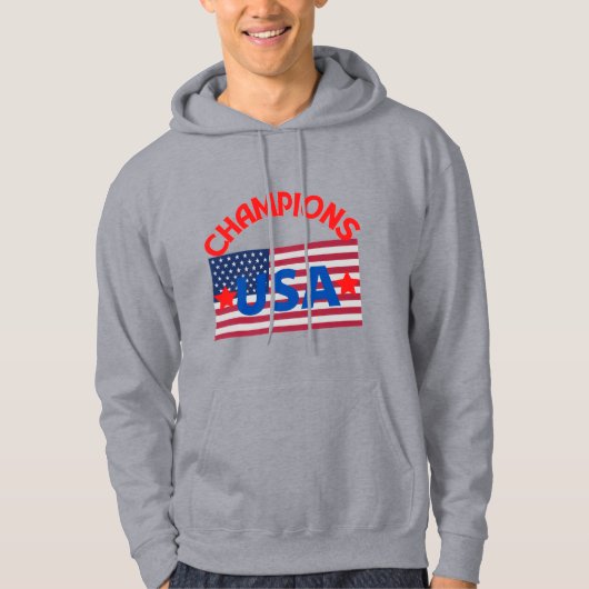 Veste À Capuche Champions Original US drapeau vrai classique tee - (Devant)