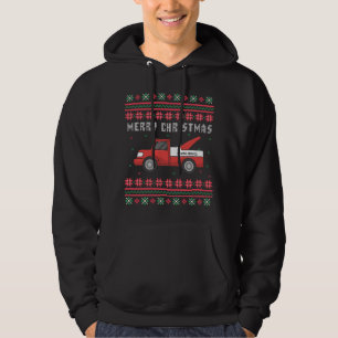 Veste À Capuche Chandail de Noël moche de camion