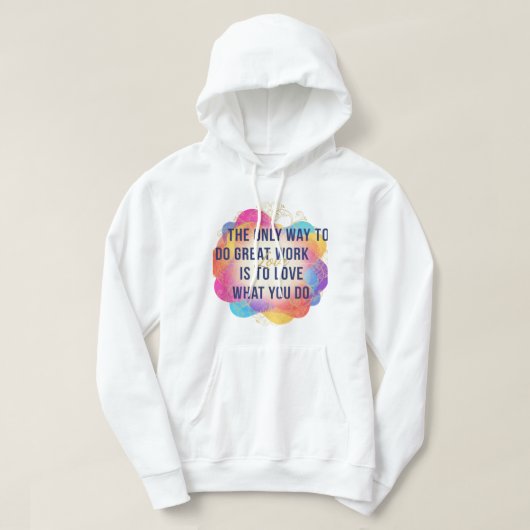 Veste À Capuche Chandail Focus sur le Progrès et non la Perfection (Design devant)