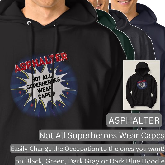 Veste À Capuche Changer n'importe quel texte, ASPHALTEUR, Pas tous