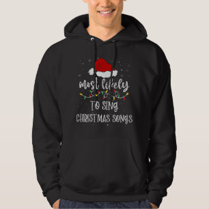 Veste À Capuche Chanter Chansons De Noël Noël Noël Noël Noël Noël