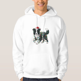 Veste À Capuche Chapeau de Père Noël Retriever Doré Lumières de No