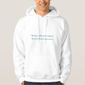 Veste À Capuche Chaque Début Précose Compte Typographie Minimale (Devant)