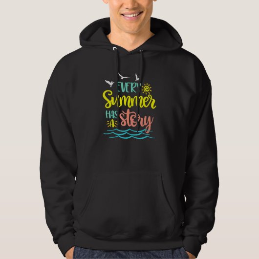 Veste À Capuche Chaque Été A Une Plage D'Histoire (Devant)