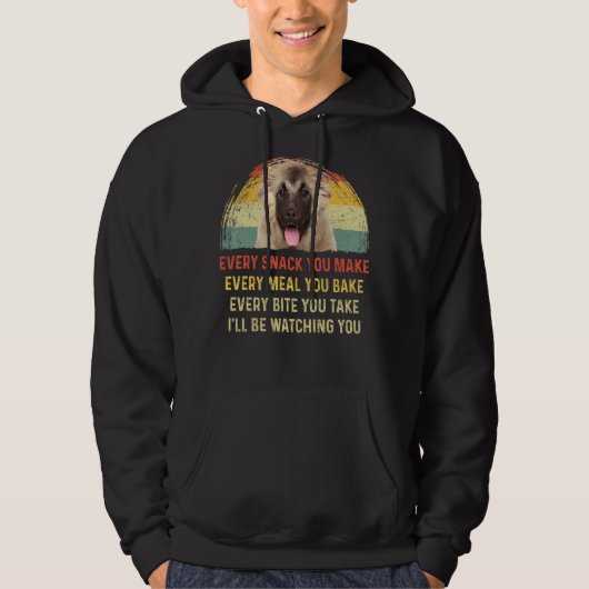 Veste À Capuche Chaque Snack Que Vous Faites Caucase Berger Chien (Devant)