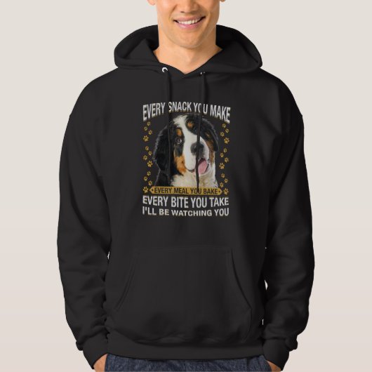 Veste À Capuche Chaque Snack Vous Faites Bernese Mountain Dog Mama (Devant)