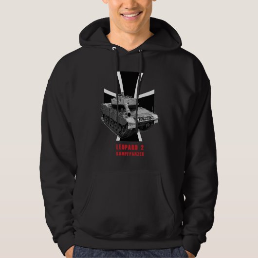 Veste À Capuche Char de combat Léopard 2 Bundeswehr Kampfpanzer (Devant)