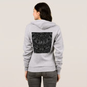Veste À Capuche Charcoal Mandala Hoodie (Dos entier)