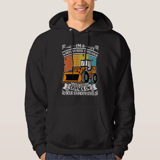 Veste À Capuche Chargeur de Digger Opérateur de construction Trava (Devant)