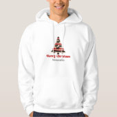 Veste À Capuche Charmant pull Christmas Tree à carreaux, cadeau co (Devant)