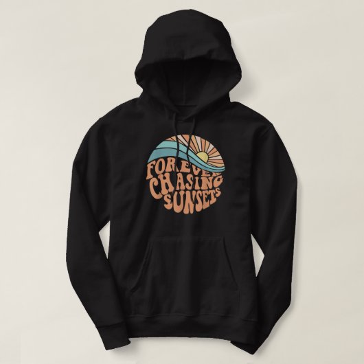 Veste À Capuche Chasse Forever Sunsets Plage T Chemise (Design devant)