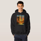 Veste À Capuche Chasser l'heure dorée Désert Couché d'Aesthetic (Devant entier)