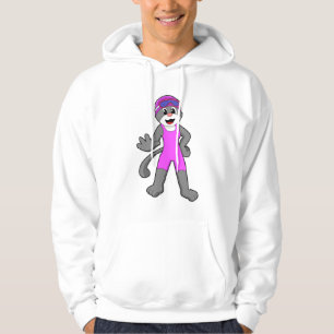 Veste À Capuche Chat à la natation avec maillot de bain