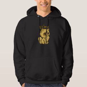 Veste À Capuche Chat à trois yeux Je suppose Meh Costume d'Hallowe
