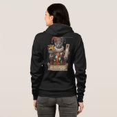 Veste À Capuche Chat Arlequin Bleu Russe (Dos entier)