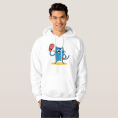 Veste À Capuche Chat avec gants de boxe (Devant entier)