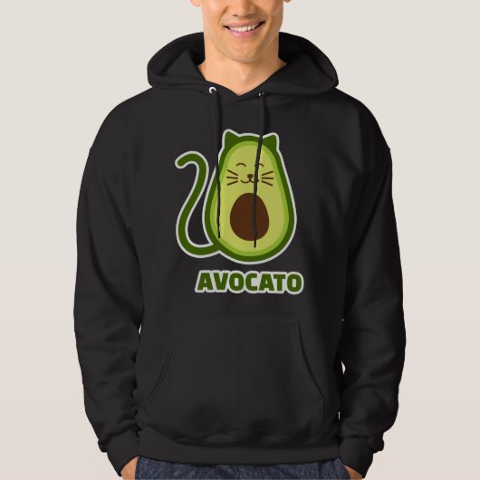 Veste À Capuche chat Avocado (Devant)