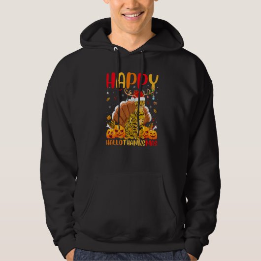 Veste À Capuche Chat Bengal  Chat Bengal heureux Hellothanksmas (Devant)