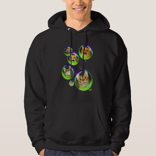 Veste À Capuche Chat Bubble savon Gigapixel Kitty Chat (Devant)